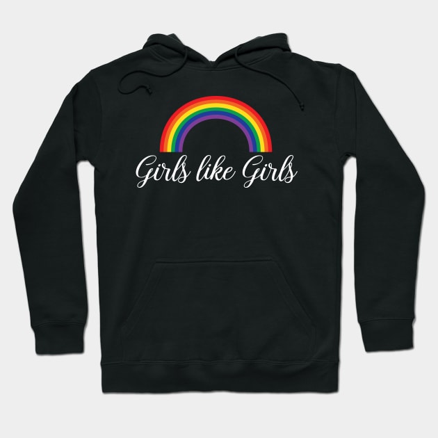 Girls Like Girls LGBT Gay Pride Lesbian Hoodie by LotusTee